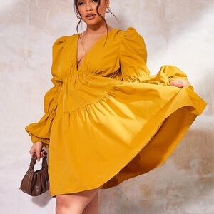 Yellow Plus Size Dress